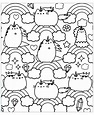 Pusheen Printable Coloring Pages