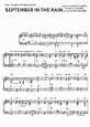 SEPTEMBER IN THE RAIN Piano Sheet music | Easy Sheet Music