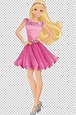 Barbie, barbie, niña con mini vestido rosa ilustración, formatos de ...