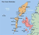 awesome Map Of Outer Hebrides | Outer hebrides, Hebrides, Scotland