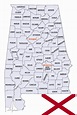 List of All Counties in Alabama – Countryaah.com