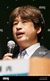 Japanese film producer Nobuo Kawakami speaks during a seminar at the ...