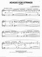 Adagio For Strings sheet music for piano solo (PDF-interactive)