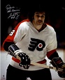 Dave Schultz Philadelphia Flyers Autographed 16" x 20" Vertical Close ...