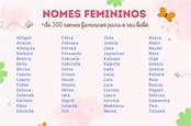 Nomes femininos: 500 nomes femininos tendência para 2023
