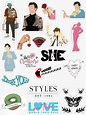 Pegatinas: Harry Styles Cool Stickers, Printable Stickers, Laptop ...