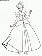 Dibujos de Cenicienta (Princesa Disney) para Colorear