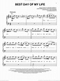 Best Day Of My Life, (easy) sheet music for piano solo (PDF)