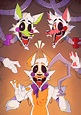 Mangle, Tangle and Lolbit by PopAnimals on DeviantArt