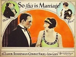 So This Is Marriage? (1924)