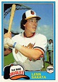 Lenn Sakata 1981 Topps Baseball Card - 1980s Baseball