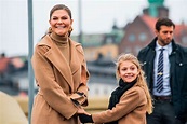 Princess Estelle and Crown Princess Victoria of Sweden were twinning in ...