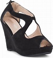 Laura Mode Womens Peep-Toe Black Black Size: 38: Amazon.co.uk: Shoes & Bags