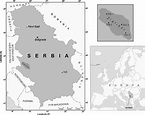 Maps showing Zlatibor region within Serbia and the location of sampling ...