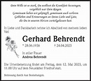 Traueranzeigen von Gerhard Behrendt | www.abschied-nehmen.de