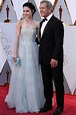 Rosalind Ross Causes Stir in Powder Blue Dress at Oscars