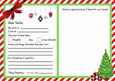 Letter To Santa Template Printable
