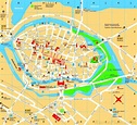 Touristischer stadtplan von Lübeck