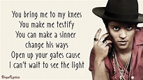 Bruno Mars - Locked Out Of Heaven Lyrics - YouTube