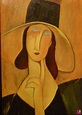 venduto quadro - Jeanne Hébuterne con grande cappello - Massimo Donato ...