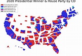 united states - How many congressional districts produced a split ...
