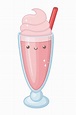 Premium Vector | Sweet and delicious milkshake | Milkshake, Cartoon ...