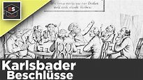Karlsbader Beschlüsse 1819 - Karlsbader Beschlüsse Ergebnisse/Folgen ...