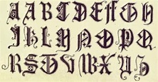 7 das Artes: Modelos de alfabetos antigos.