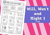 Will Won't and Might 1 :: Teacher Resources and Classroom Games ...