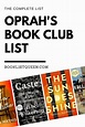 Oprah Winfrey Books: The Complete Book Club List | Book club list ...