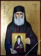 Elder Saint Paisios of Mount Athos Holding the Icon of Saint Arsenios ...