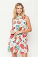 Everly Clothing Floral Print Mock Neck Dress for Women | Casual day ...