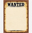 free blank wanted poster PNG image with transparent background | TOPpng