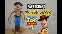 Make & Review Papercraft Woody toy story 4 - Paper Replika - YouTube