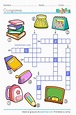 Crucigramas fáciles para niños | Materiales Educativos para Maestras