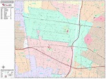 South Gate California Wall Map (Premium Style) by MarketMAPS - MapSales.com