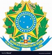 Coat of arms of brazil Royalty Free Vector Image