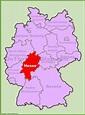 Hesse location on the Germany map