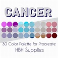 Cancer Palette Procreate Palette Procreate Colors Procreate | Etsy ...