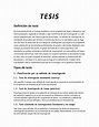 5 Ejemplos De Tesis - Image to u