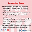 Corruption Essay | Essay on Corruption for Students and Children in ...