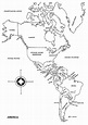 10 Mapas do Continente Americano para Colorir e Imprimir - Online Cursos Gratuitos