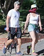 Sarah Silverman and her boyfriend Rory Albanese take their dog for a ...