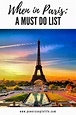 When in Paris : A Must Do List » | Travel photography, France travel, Paris