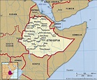 Map of Ethiopia and geographical facts, Where Ethiopia on the world map ...