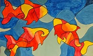 The Art Factory: Contrasting Color Fish | Contrast art, Color art ...