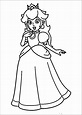 Dibujos Para Colorear Princesa Peach Mario Bros - Para Colorear