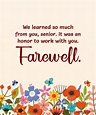 150+ Farewell Messages, Wishes and Quotes - Best Quotations,Wishes ...