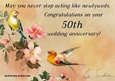 50th Anniversary Wishes - Happy 50th Anniversary Quotes & Images