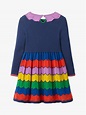 Mini Boden Girls' Colourful Knitted Dress, Multi/Navy at John Lewis ...